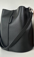 Made in Italy "SARAH" LEATHER BUCKET BAG