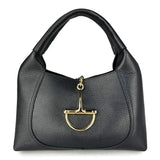 Made in Italy "DELFINA" LEATHER STIRRUP BAG