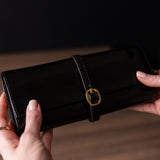 Made in Italy LEATHER JEWELRY TRAVEL CASE