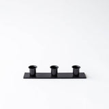 Millstream Home THREE CANDLE IRON TAPER HOLDER