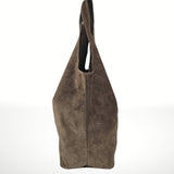 Made in Italy "NANCY" SUEDE SHOULDER BAG