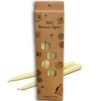 BEESWAX TAPER CANDLE 4 PACK