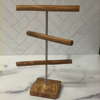 Olive Wood <br>JEWELRY STAND