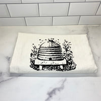 Green Bee Tea Towels FLOUR SACK TEA TOWEL