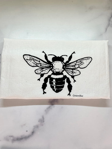 Bees Kitchen Towel Black Print, Bees Tea Towel, Bees Floursack Towel, Bee  Kitchen Decor, Bee Theme, Garden Theme, Garden Decor 