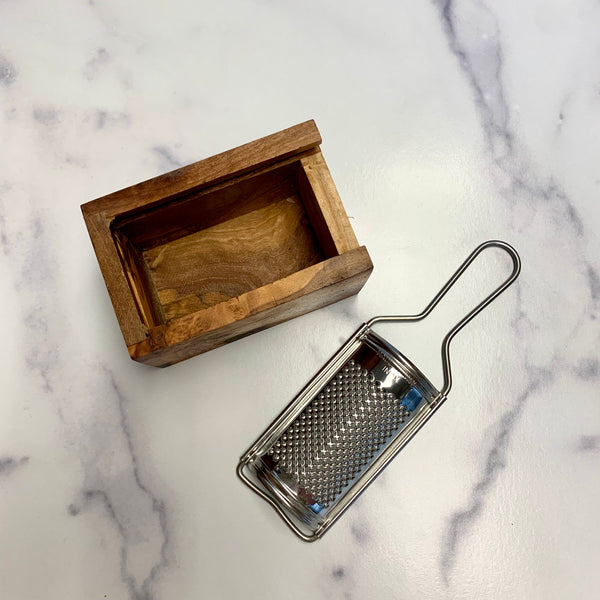 Olive Wood <br>CHEESE & NUTMEG GRATER